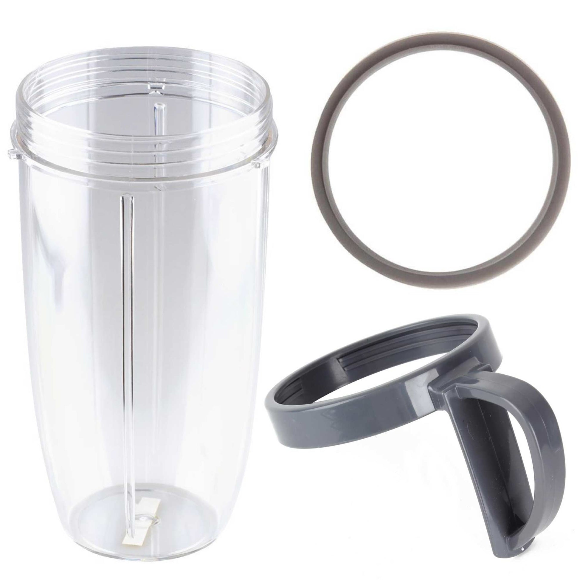 Kitchee For Nutribullet Colossal Large Cup + Holder Ring + Grey Seal