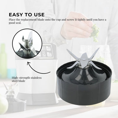Kitchee For Nutribullet Extractor Cross Replacement Blade - 1200W 1200
