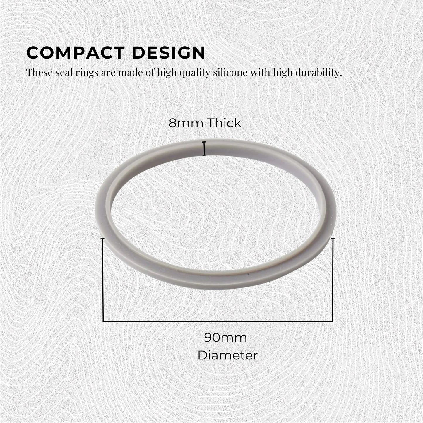 Kitchee For Nutribullet Short Cup + Extractor Blade + Grey Seal