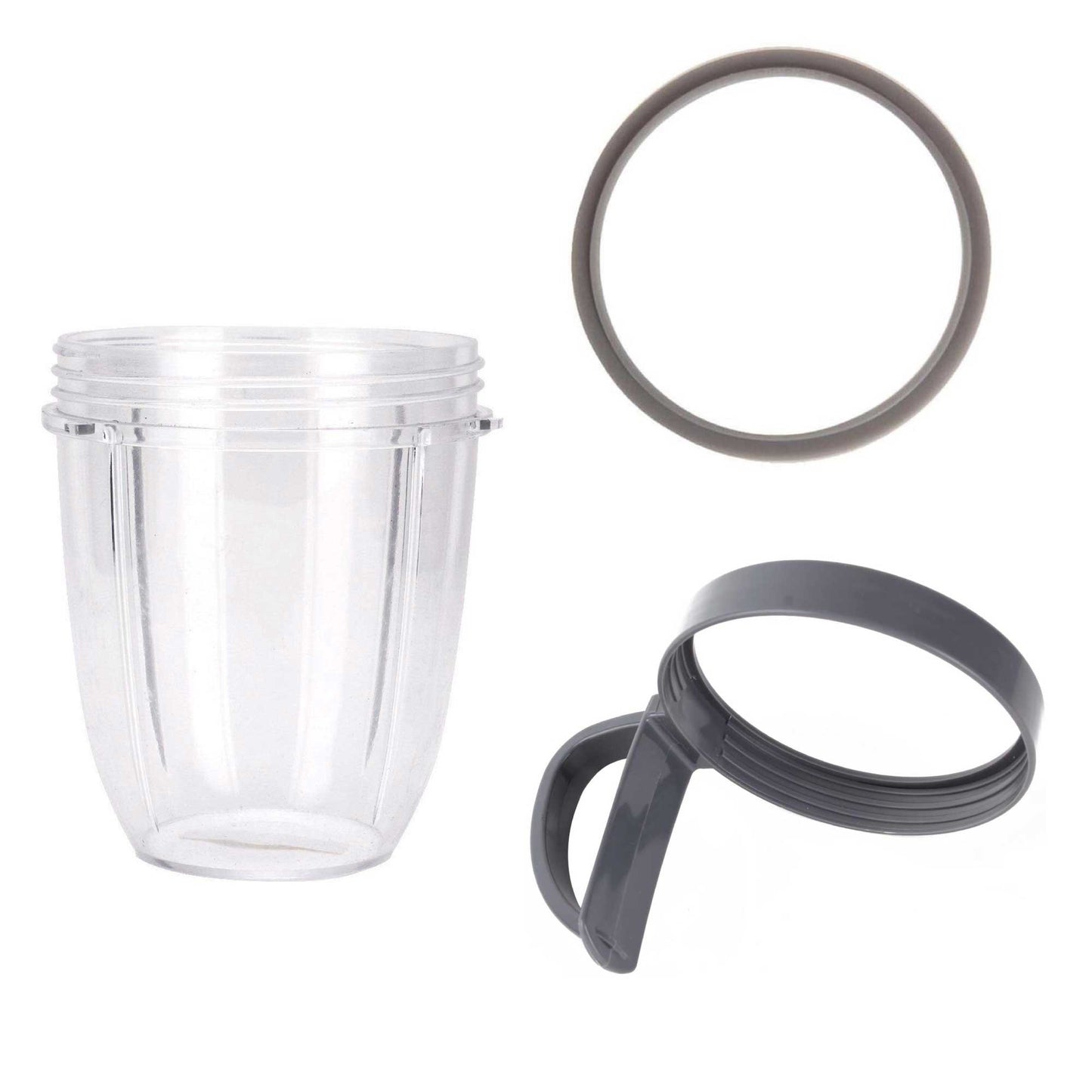 Kitchee For Nutribullet Short Cup + Holder Lip Ring + Grey Seal for 900 600