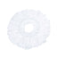 Kitchee Microfibre Mop Head Replacement for Kitchee Spin Mop - White Round
