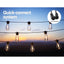 23m Solar Festoon Lights Outdoor LED String Light Xmas Party Decorations