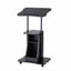 Artiss Mobile Podium Stand with Lockable Wheels Height Adjustable Laptop Desk Black