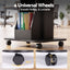 Artiss Mobile Podium Stand with Lockable Wheels Height Adjustable Laptop Desk Black