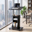 Artiss Mobile Podium Stand with Lockable Wheels Height Adjustable Laptop Desk Black