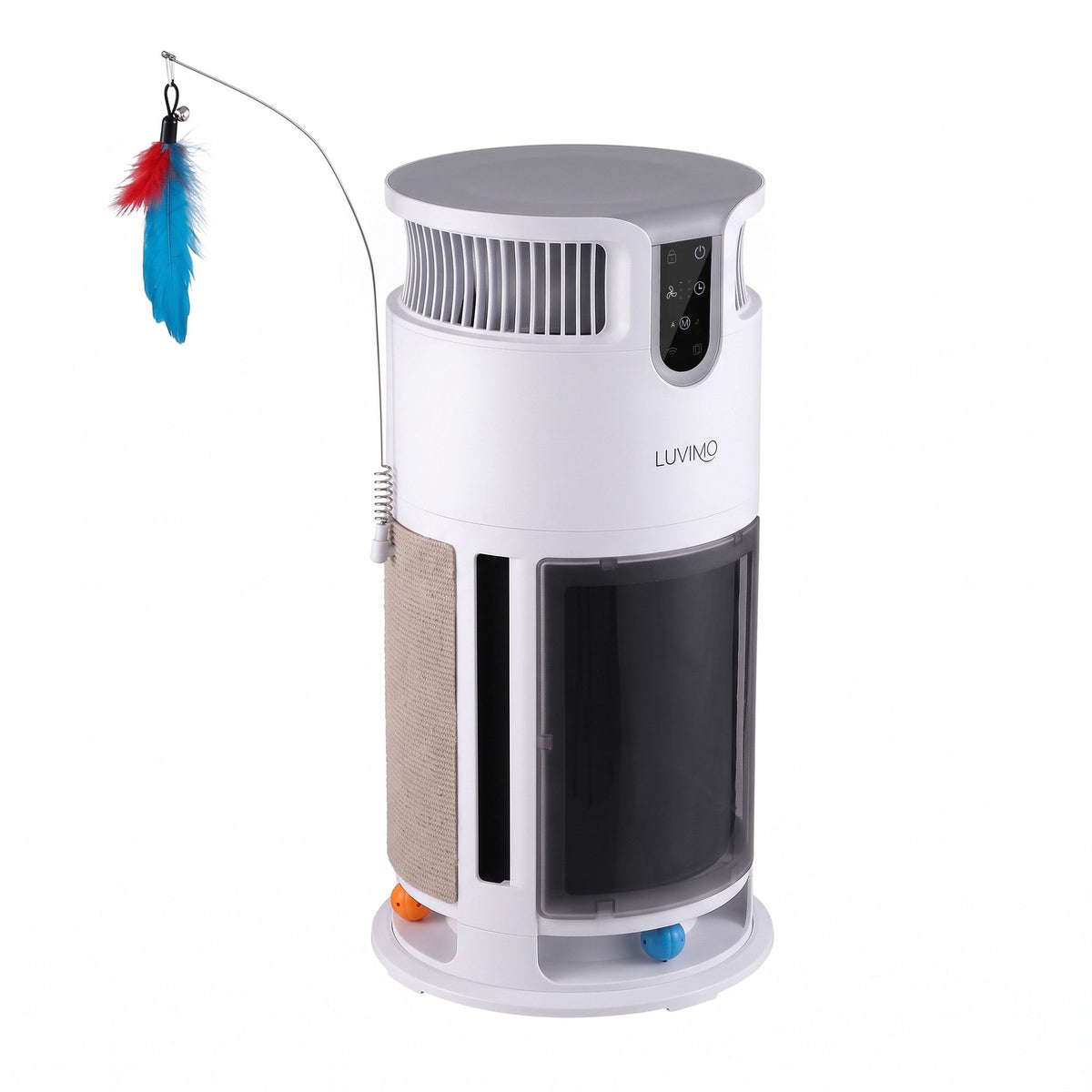 LUVIMO Pet Air Purifier H13 HEPA Smart Air Cleaner CADR 350 w/ Cat Toys for Home