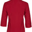 Ladies Womens Cooldry 3/4 Sleeve Business Work Dress Red Blue White Casual Shirt