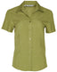 Ladies Womens Cooldry Short Sleeve Shirt Business Casual Royal Blue Office