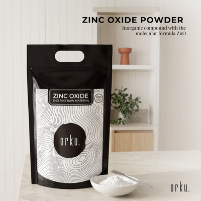 Orku Zinc Oxide Powder Food Grade 99.9% ZnO Fine Raw Material Bags