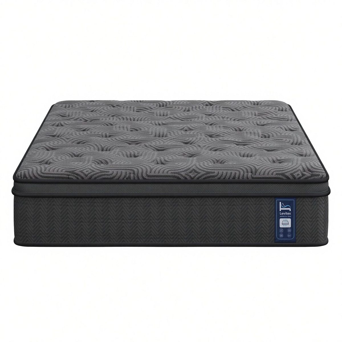Levitex Double Mattress 34 cm 5-Zone Pressure Relief Pocket Spring with Reinforced Edge Support & Breathable Gel Memory Foam Hybrid Mattress