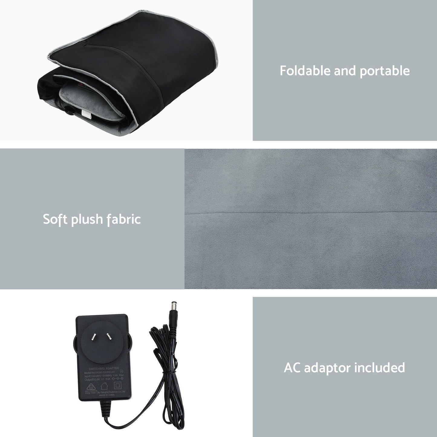 Livemor Massage Mat 10-nodes Vibration Heating Massage Cushion