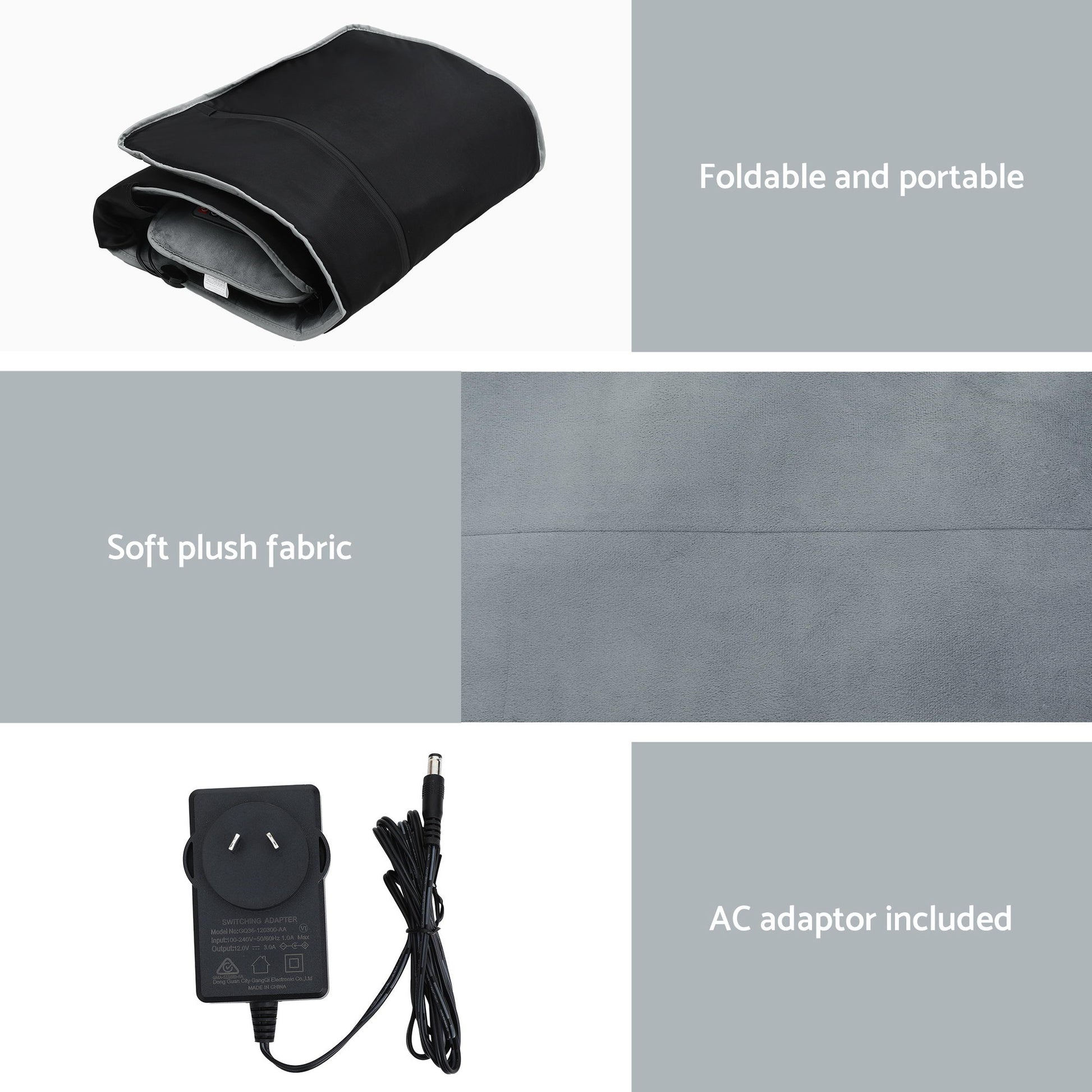 Livemor Massage Mat 10-nodes Vibration Heating Massage Cushion