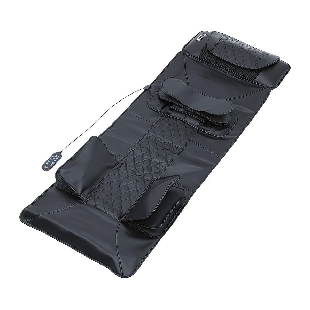 Livemor Massage Mat Heated Kneading Neck Massager Lumbar Airbag Stretch