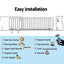 LockMaster Electric Sliding Gate Opener 1200KG Keypad 4M