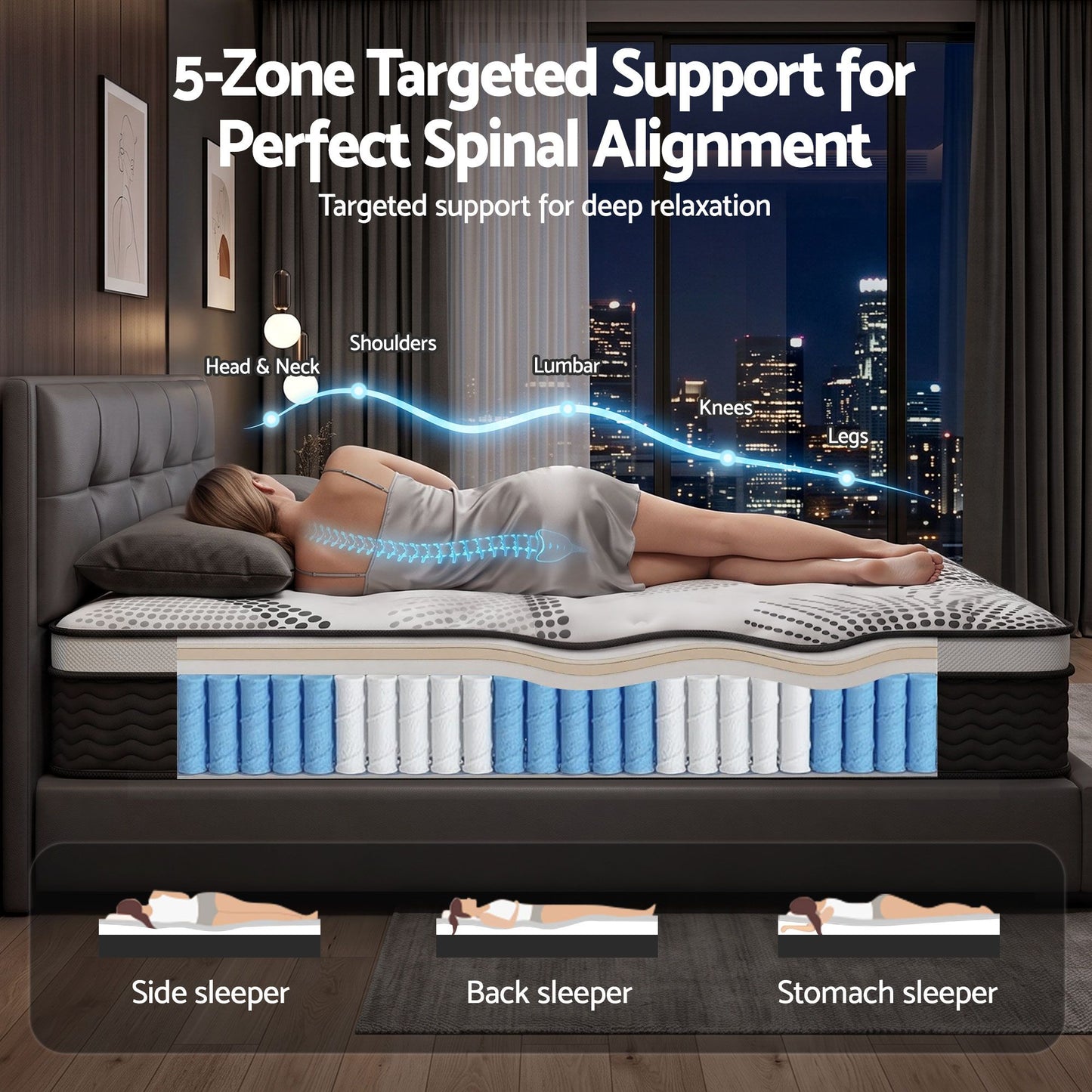 Giselle Bedding 32cm Mattress Euro Top Single
