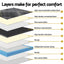 35cm Giselle Mattress King Bed Bamboo Pocket Firm Foam