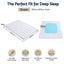 Giselle 5cm Queen Memory Foam Mattress Topper Pillow Top with Gel Foam