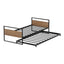 Artiss Bed Frame 2x Single Size Metal Trundle Daybed DEAN