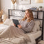 Artiss Double Bed Frame with Charging Station & Storage Drawers Metal