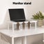 Artiss Computer Desk L-Shape Home Office Study Table Open Shelves White 100CM