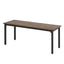 Artiss Computer Desk 2 Person Double Workstation Study Table Rustic Brown 200cm