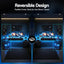 Artiss 200cm L Shaped Gaming Desk Computer Desk with LED Lights & Power Outlets