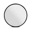 Embellir Wall Mirror Makeup 90cm Home Decor Framed Mirrors Bathroom Round Black