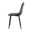 Artiss Dining Chairs Set of 4 Velvet Horizontal Slope Grey