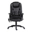 Artiss 8 Point Massage Office Chair Heated Seat Recliner PU Black