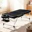 Zenses Massage Table 75cm Portable 2 Fold Aluminium Beauty Bed Black