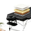 Zenses Massage Table 75cm Portable 2 Fold Aluminium Beauty Bed Black