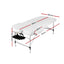 Zenses Massage Table 80cm Portable 3 Fold Aluminium Beauty Bed Black