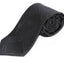 Mens Black Link Patterned 8cm Neck Tie