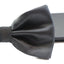 Mens Black Plain Coloured Checkered Bow Tie & Matching Pocket Square Set
