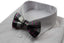 Mens Black & White Colourful Stripe Patterned Bow Tie