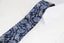 Mens Blue, Grey & Black Boho Paisley Patterned 8cm Neck Tie