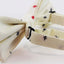 Mens Cream Preppy Insects Patterned Cotton Bow Tie