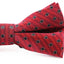Mens Dark Red & Black Polka Dot Pattern Bow Tie