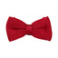 Mens Dark Red Cross-Hatched Knitted Bow Tie