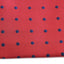 Mens Dark Red & Navy Small Polka Dot Silk Pocket Square