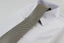 Mens Gold, Black & White Striped Patterned 8cm Neck Tie