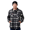 Mens Hard Yakka Legends Sherpa Fleece Jacket Shirt Black/Grey With Free Beanie