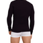 Mens Holeproof Aircel Thermal Waffle Knit Long Sleeve Black Tee