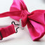 Mens Hot Pink Solid Plain Colour Bow Tie