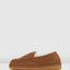 Mens Hush Puppies Leander Slippers Warm Winter Slip On Chestnut Suede Shoes