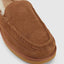 Mens Hush Puppies Leander Slippers Warm Winter Slip On Chestnut Suede Shoes