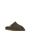Mens Hush Puppies Loch Slippers Warm Winter Slip On Dark Olive Suede Shoes