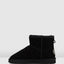Mens Hush Puppies Lorry Slippers Warm Winter Slip On Black Suede Shoes