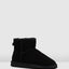 Mens Hush Puppies Lorry Slippers Warm Winter Slip On Black Suede Shoes