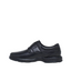 Mens Hush Puppies Roland Black Leather Walking Casual Slip On Shoes